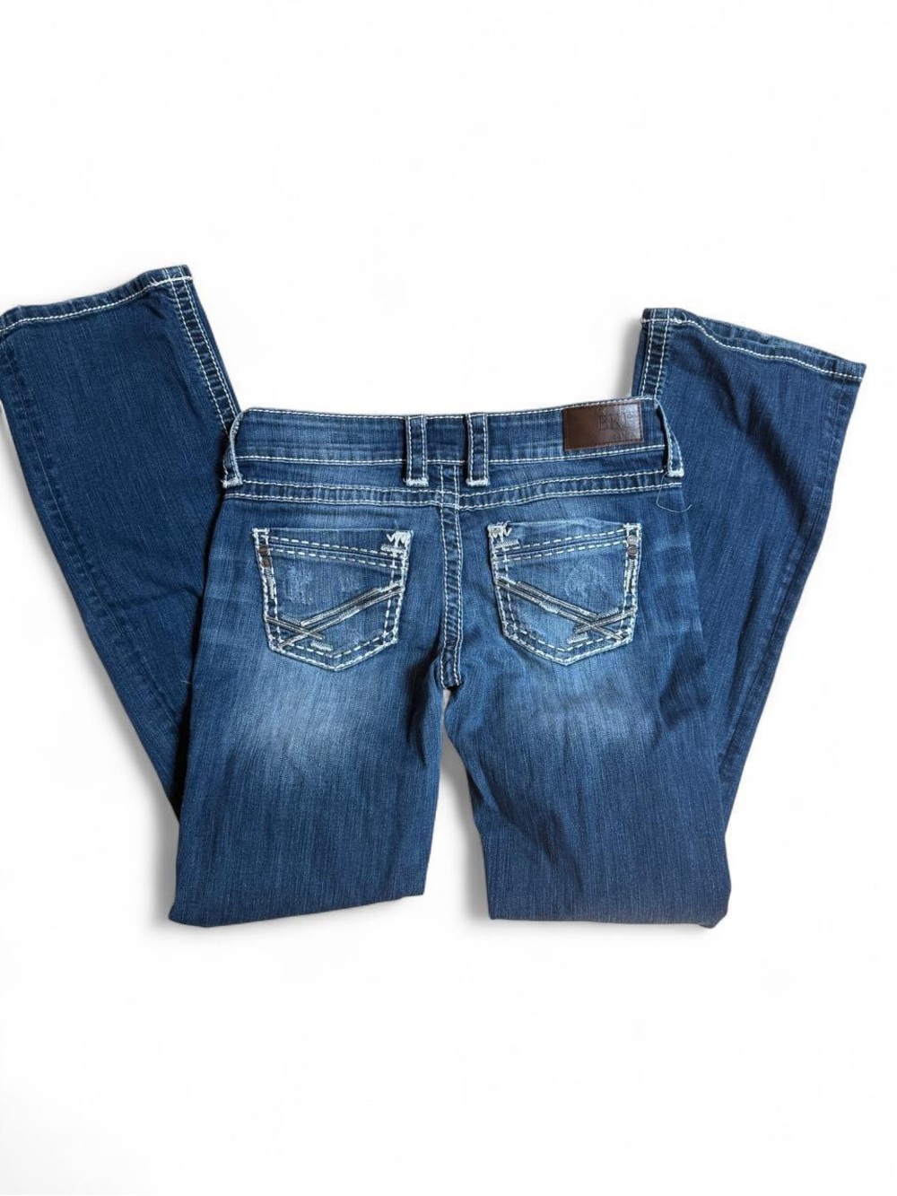 BKE Denim Stella Bootcut Jeans 28L Thick Stitch Y2K Western